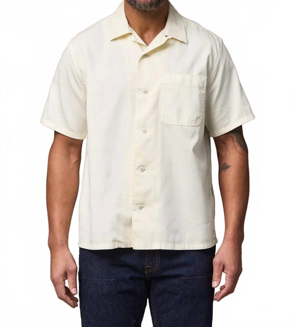 NEW FILSON short sleeve twill shirt in ivory